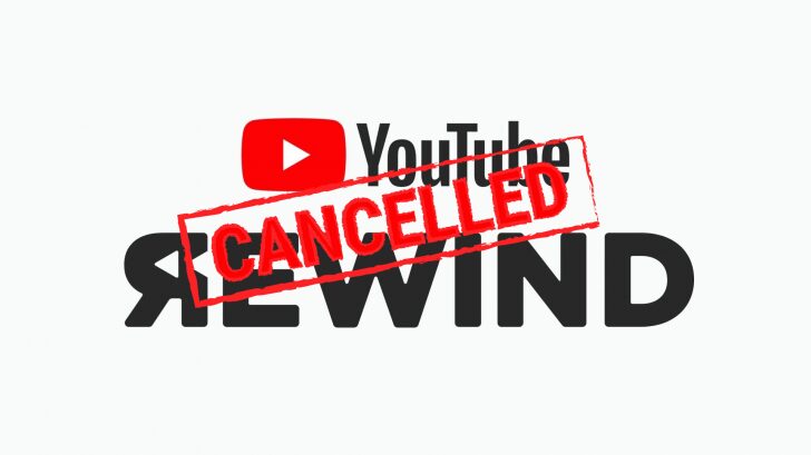 YouTube Cancels Annual Rewind For 2020