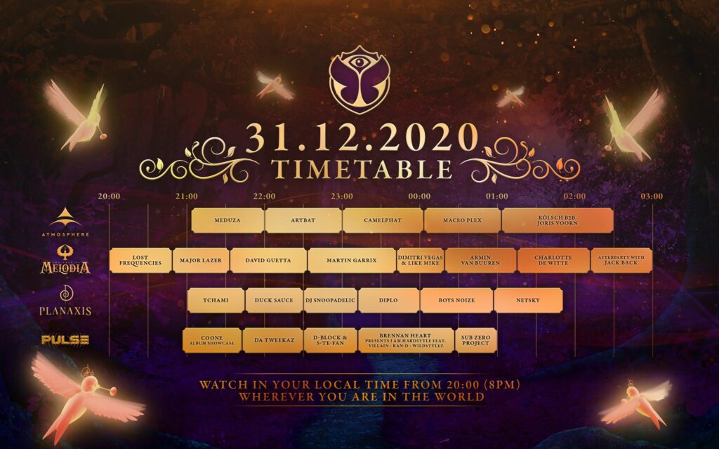 Tomorrowland Reveals Full Timetable for New Year's Eve Event