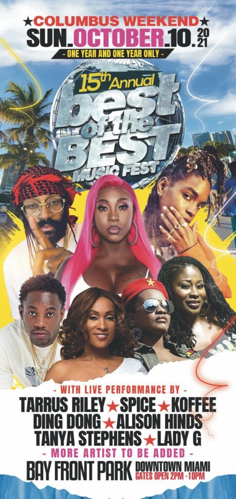 North America’s Largest Caribbean Music Fest, Best of the Best, Returns with More Artists to Be Announced While Celebrating Caribbean American Heritage Month