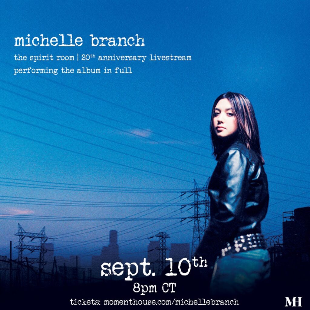 Michelle Branch Announces ‘The Spirit Room – 20th Anniversary Livestream’; A Special Performance Of Her Acclaimed Debut Album