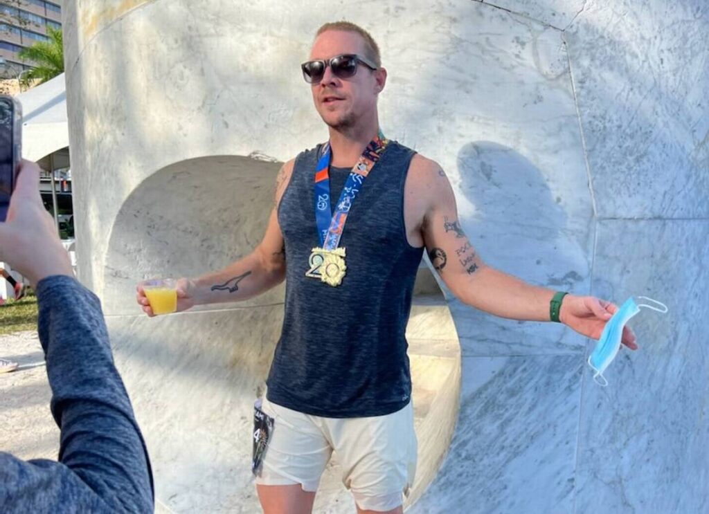 Diplo Finishes Miami Half Marathon With No Training and Goes Straight to the Club