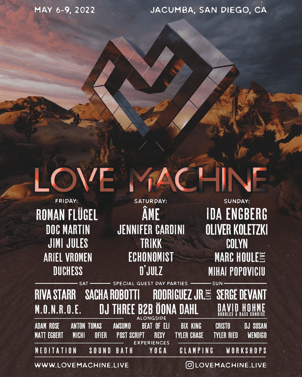 Love Machine Announces Final Lineup For California Desert Edition