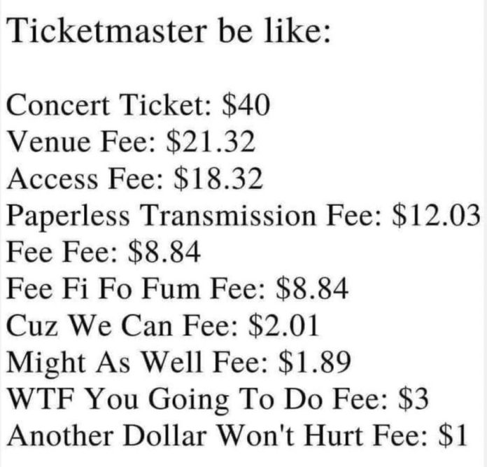 White House Pushing Law Targeting Service Fees From Ticketmaster