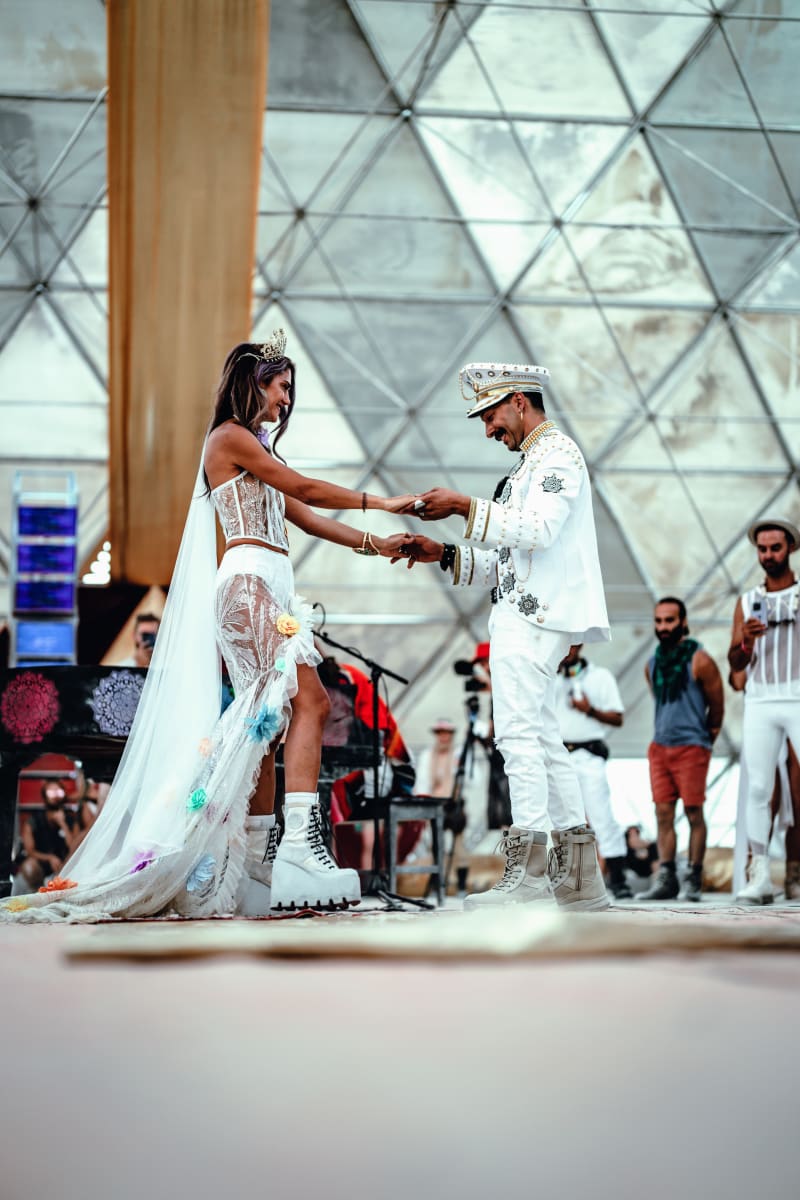From Playa to Pantheon: Look Inside the Goddess-Themed Wedding That Lit Up Burning Man