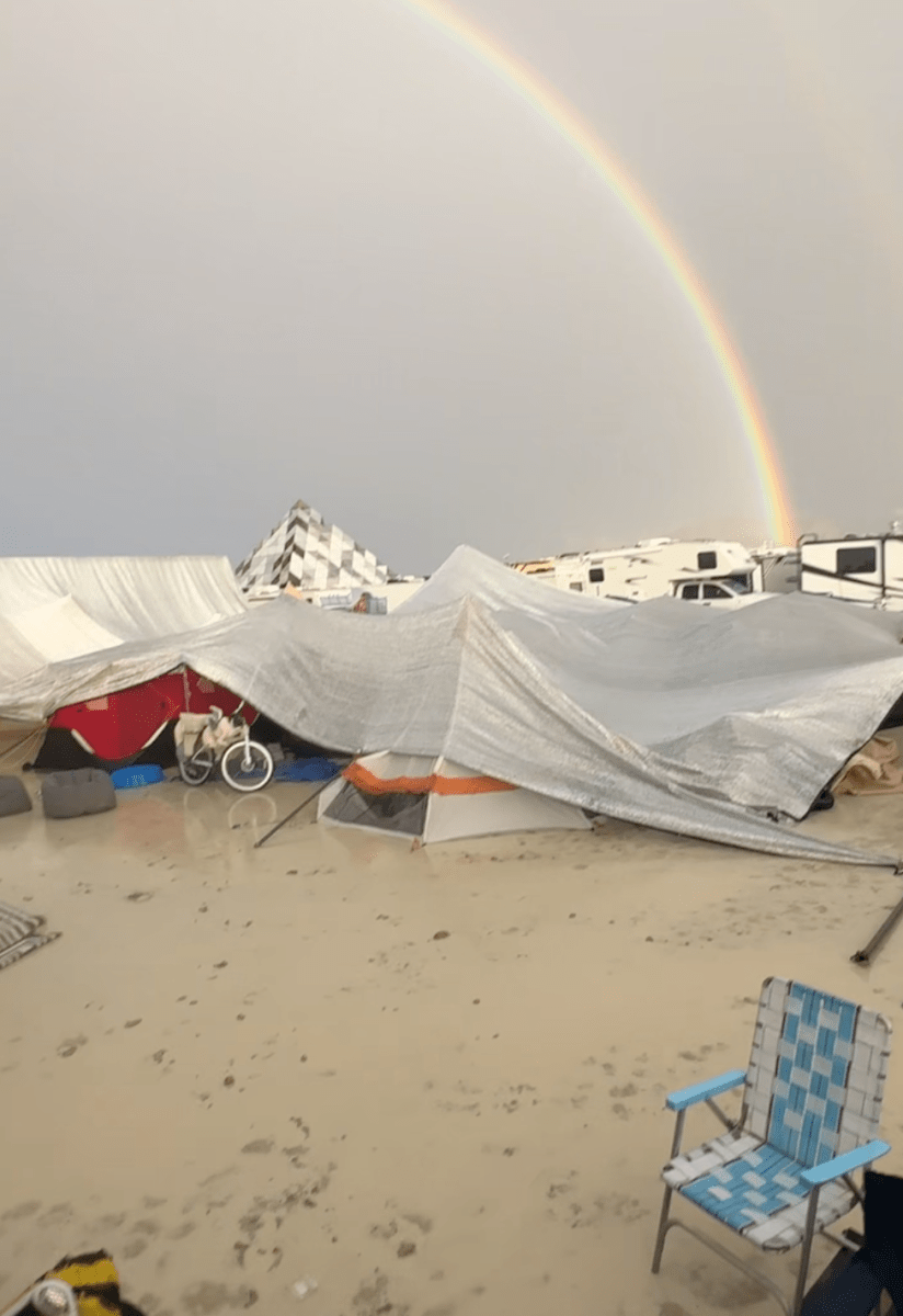 Tens of Thousands of Stranded Burning Man Attendees Told to “Shelter in Place” After Rainstorm Ravages Playa