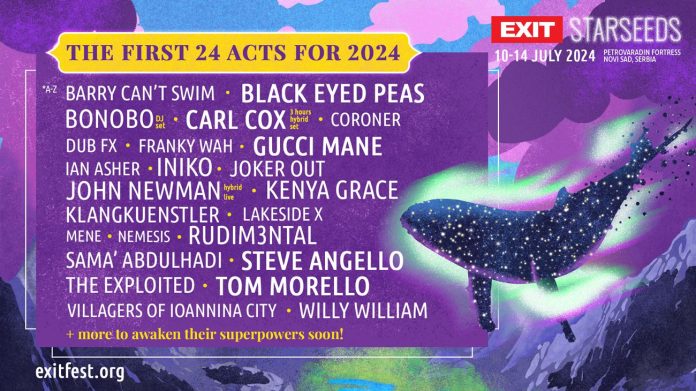 EXIT Festival Announces First 24 Acts for EXIT Starseeds 2024