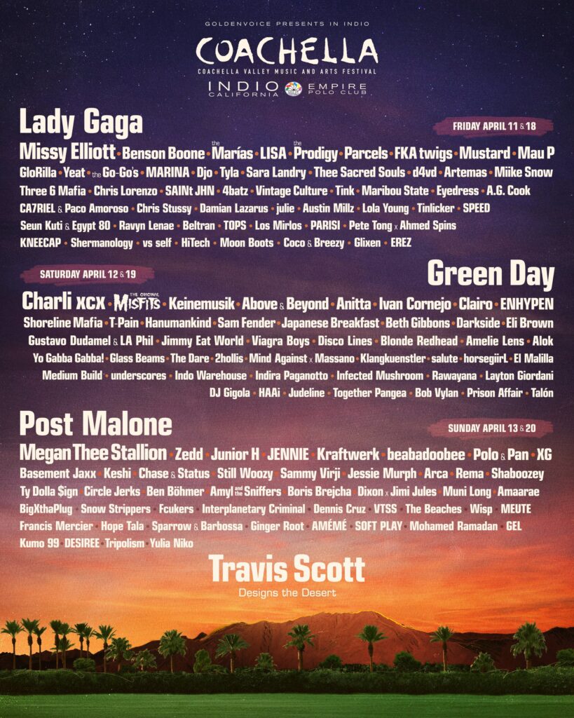 Surprise! Coachella Drops 2025 Lineup Earlier Than Ever Before