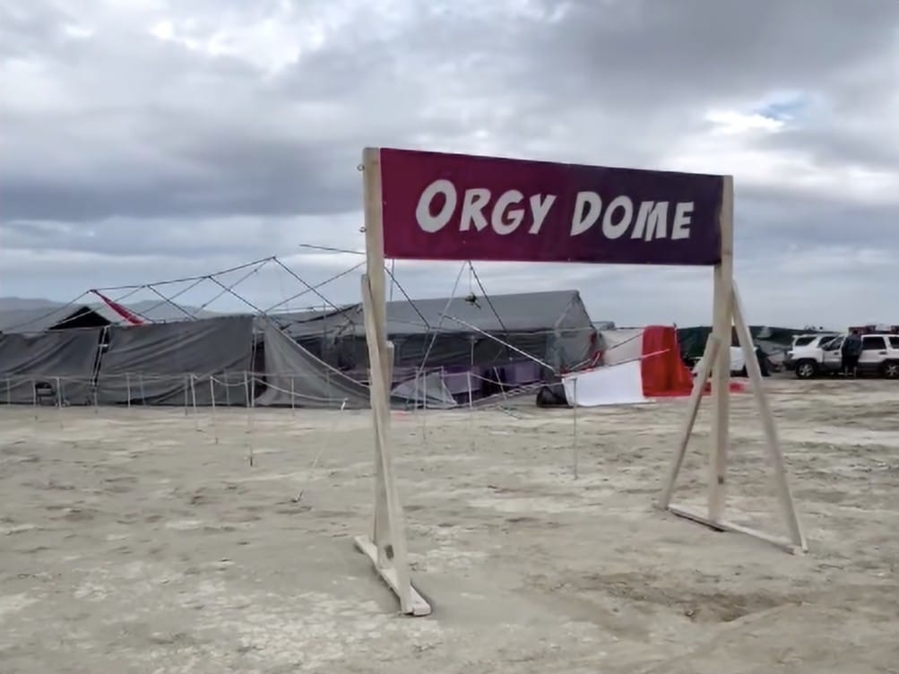 Burning Man’s Orgy Dome “Beyond Repair” After Freak Dust Storm