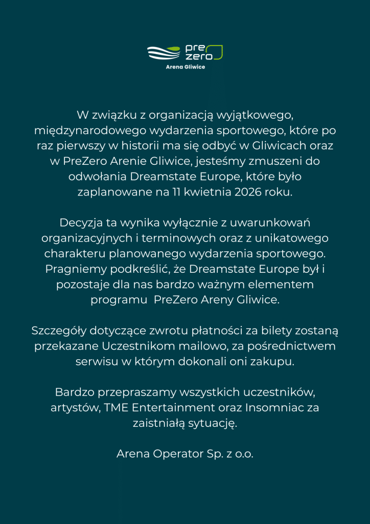 Dreamstate Europe 2026 Cancelled Due to Conflicting Sporting Event