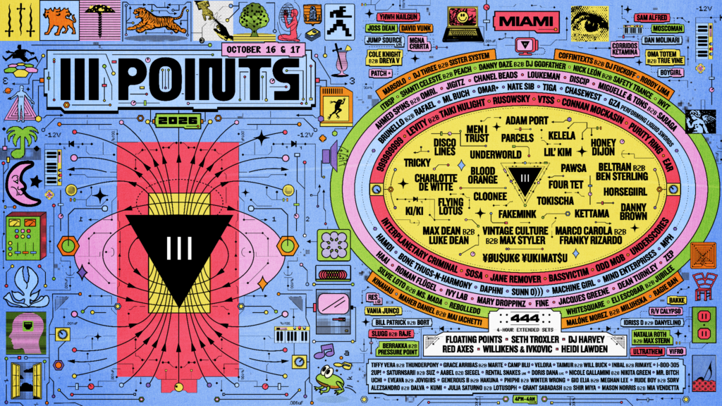 III Points 2026 Lineup Graphic