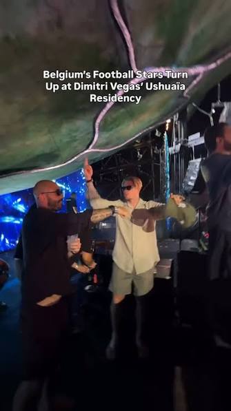 The @belgianreddevils really can’t stay away from @dimitrivegas 🔴😈, Just  days after @thibautcourtois joined him at @tomorrowland , DV pulled up a  Belgian national team lineup at his @ushuaiaibiza ...